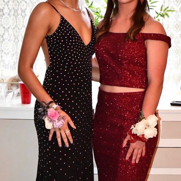 Jovani Black Beaded Prom Dress - Picture 1 of 5